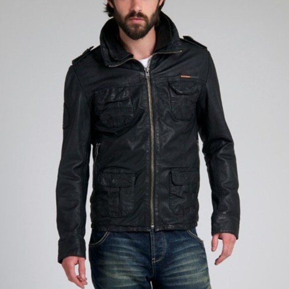 SuperDry Leather Jacket - Picture 8 of 8